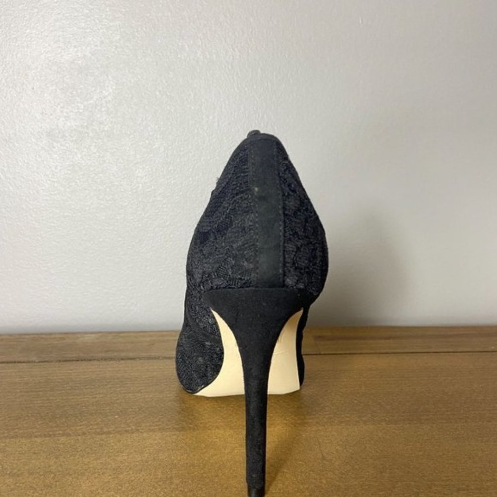 New Call It Spring Gwydda Black Lace Heels - Picture 5 of 6